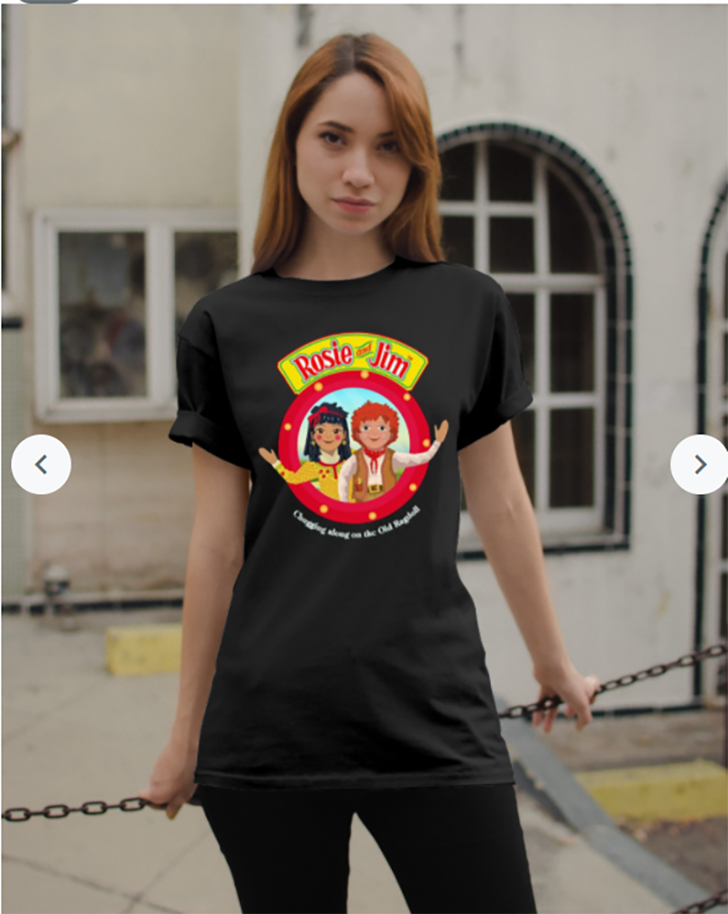 Rose and gin t shirt