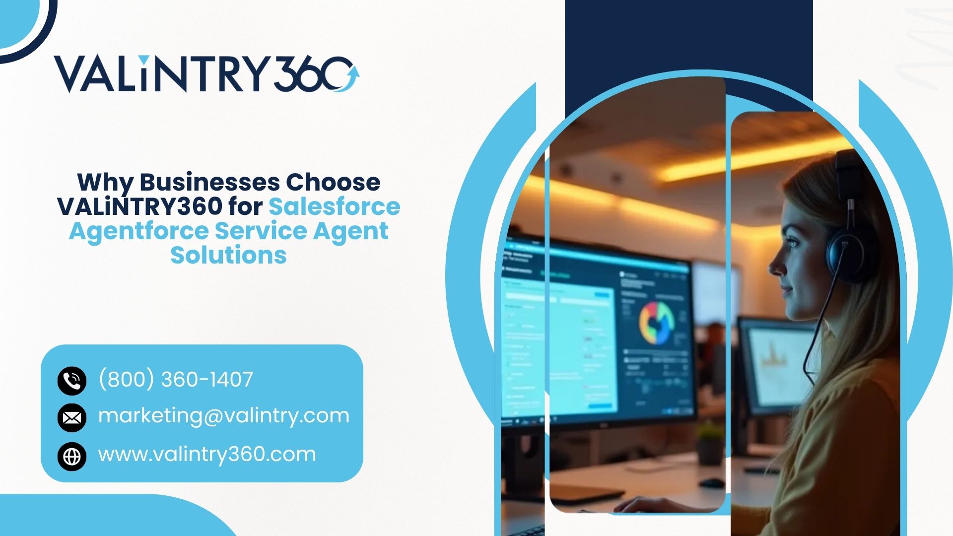 Why Businesses Choose VALiNTRY360 for Salesforce Agentforce Service Agent Solutions