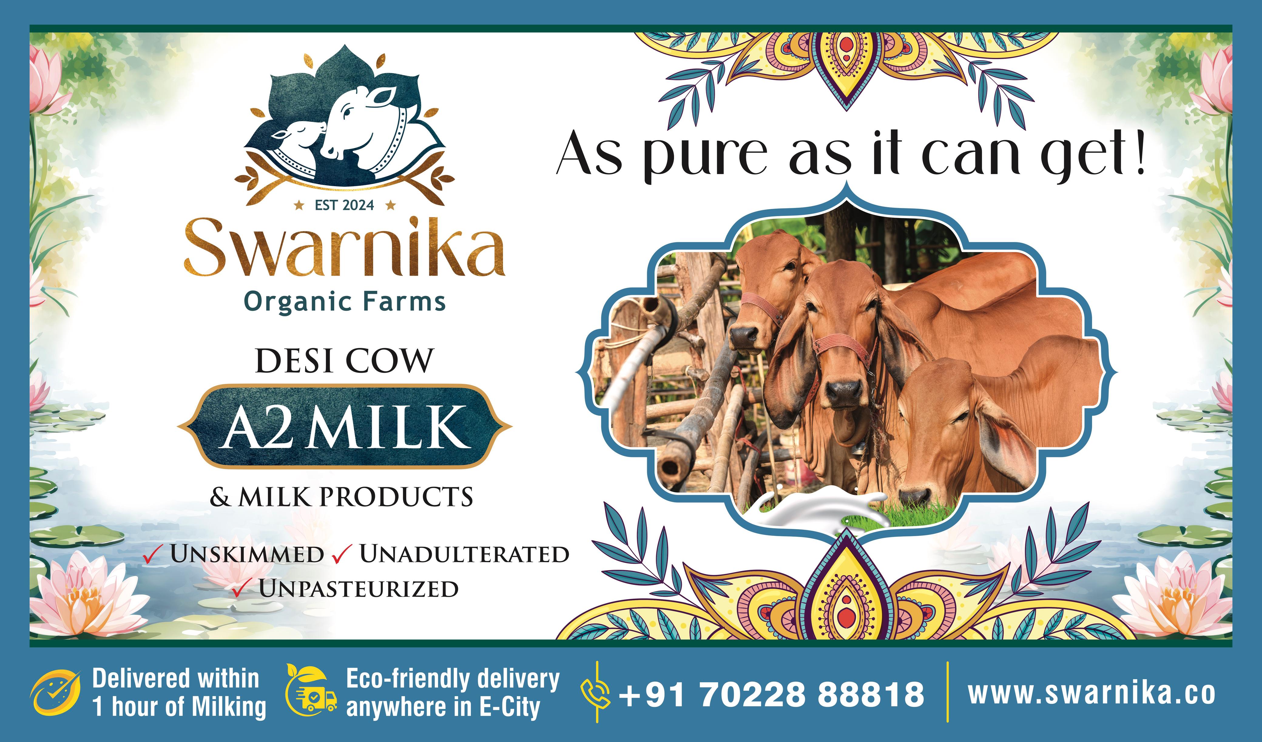 Fresh Organic Cow Milk In Bangalore