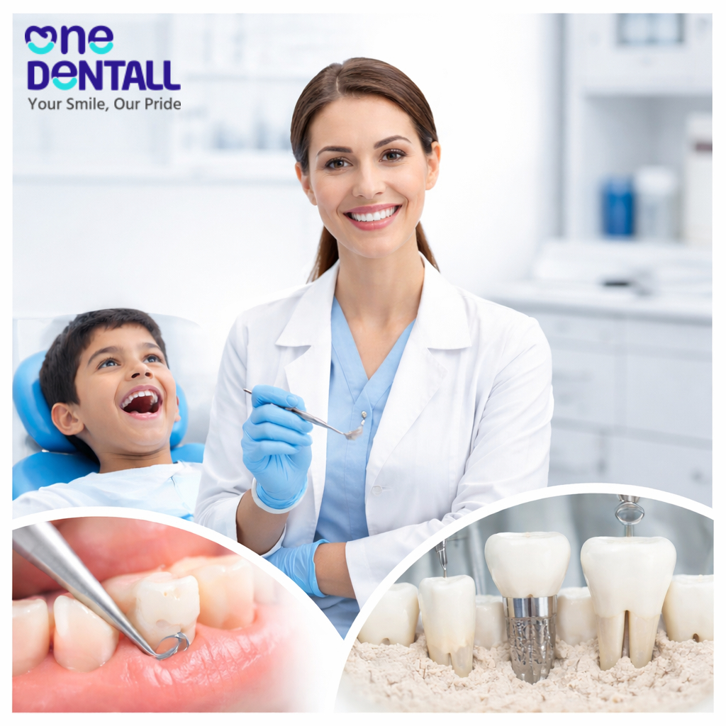 One Dentall at Belgaum provides preventive fluoride care for cavity-free teeth.