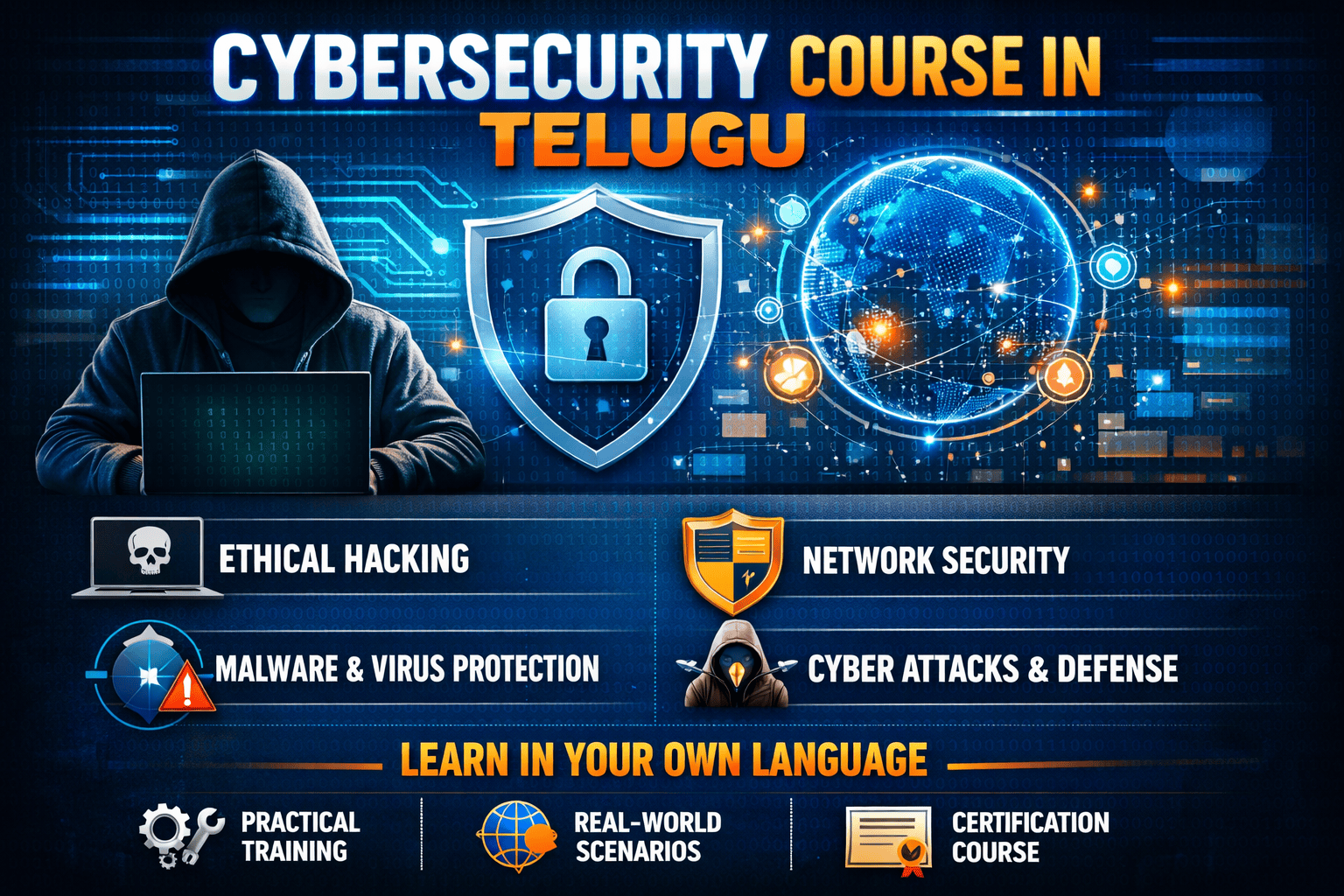  Cybersecurity Course in Telugu: How to Start a Career Without IT Background