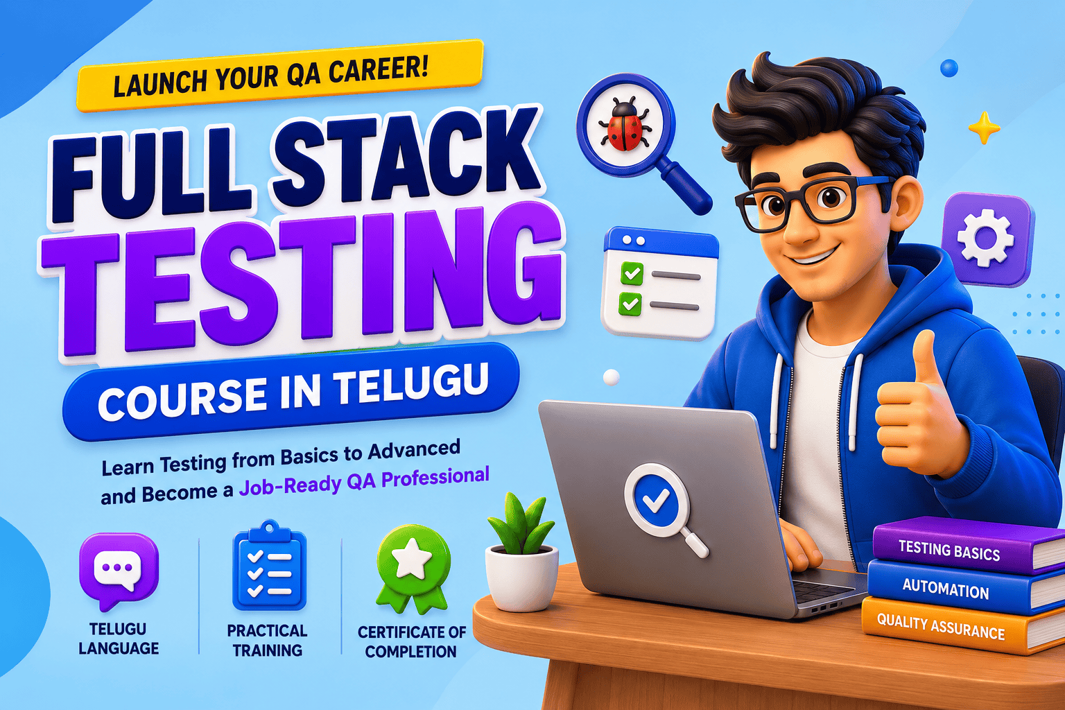 Learn API Automation in Full Stack Testing Course in Telugu