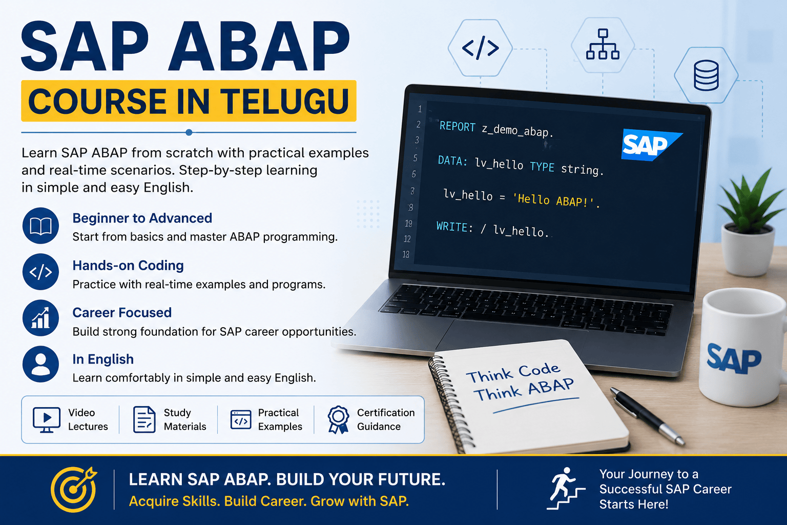 SAP ABAP Course in Telugu for High-Paying SAP Jobs
