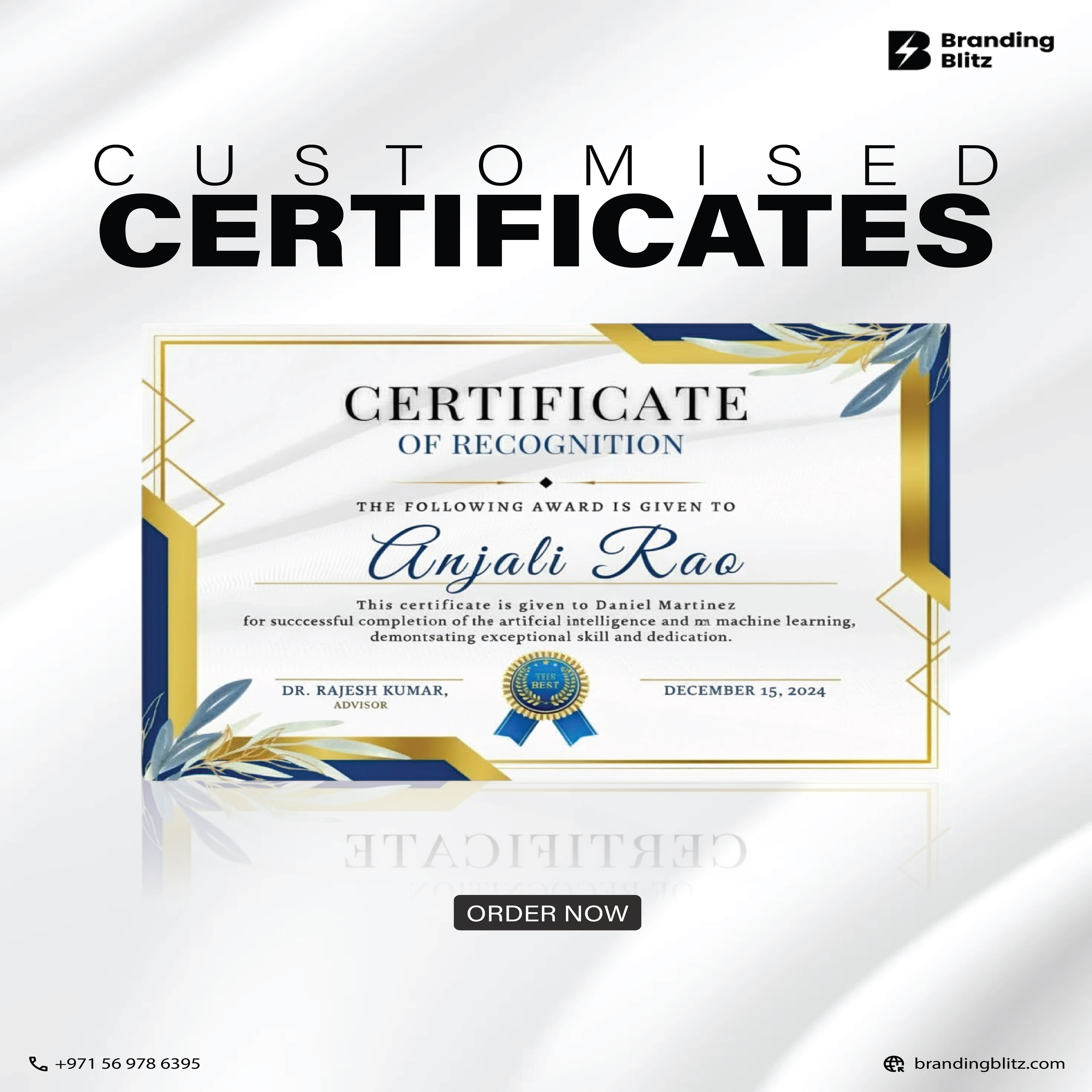 Custom Certificates in Dubai: Premium Quality for Every Business Need
