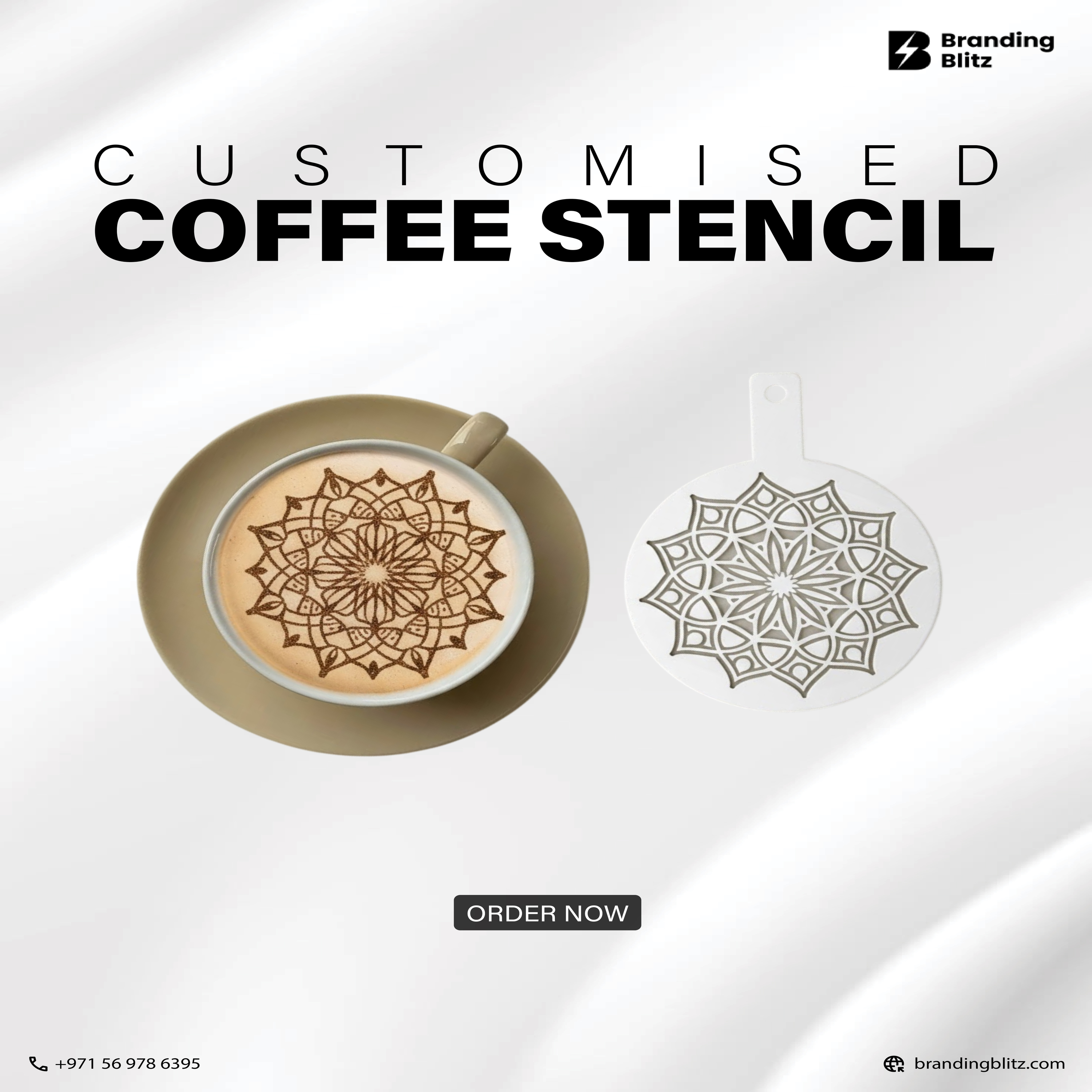 Coffee Stencils in Abu Dhabi: Trusted Printing for the Capital's Businesses