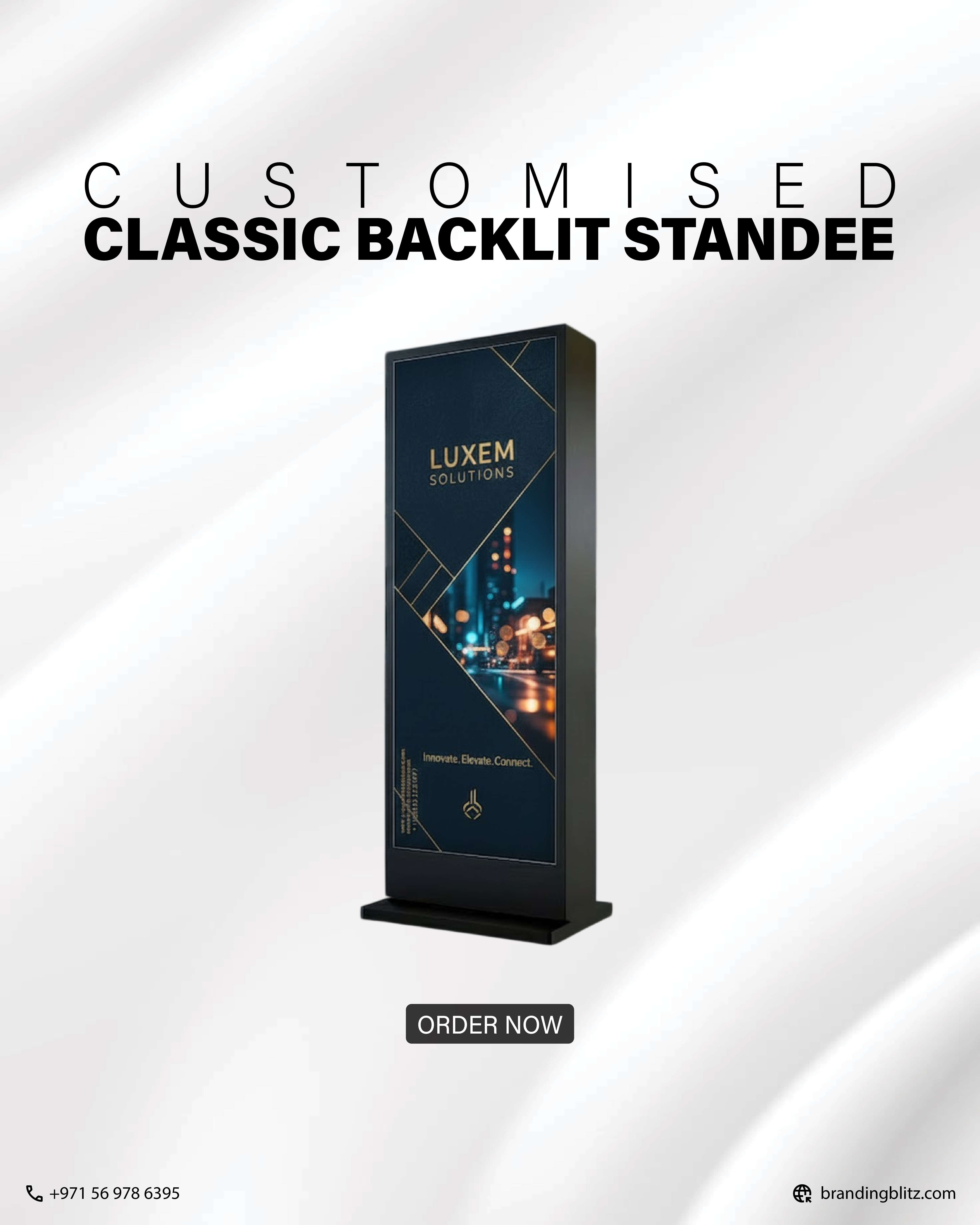 Classic Backlit Standee Across the UAE: Nationwide Printing with Consistent Quality