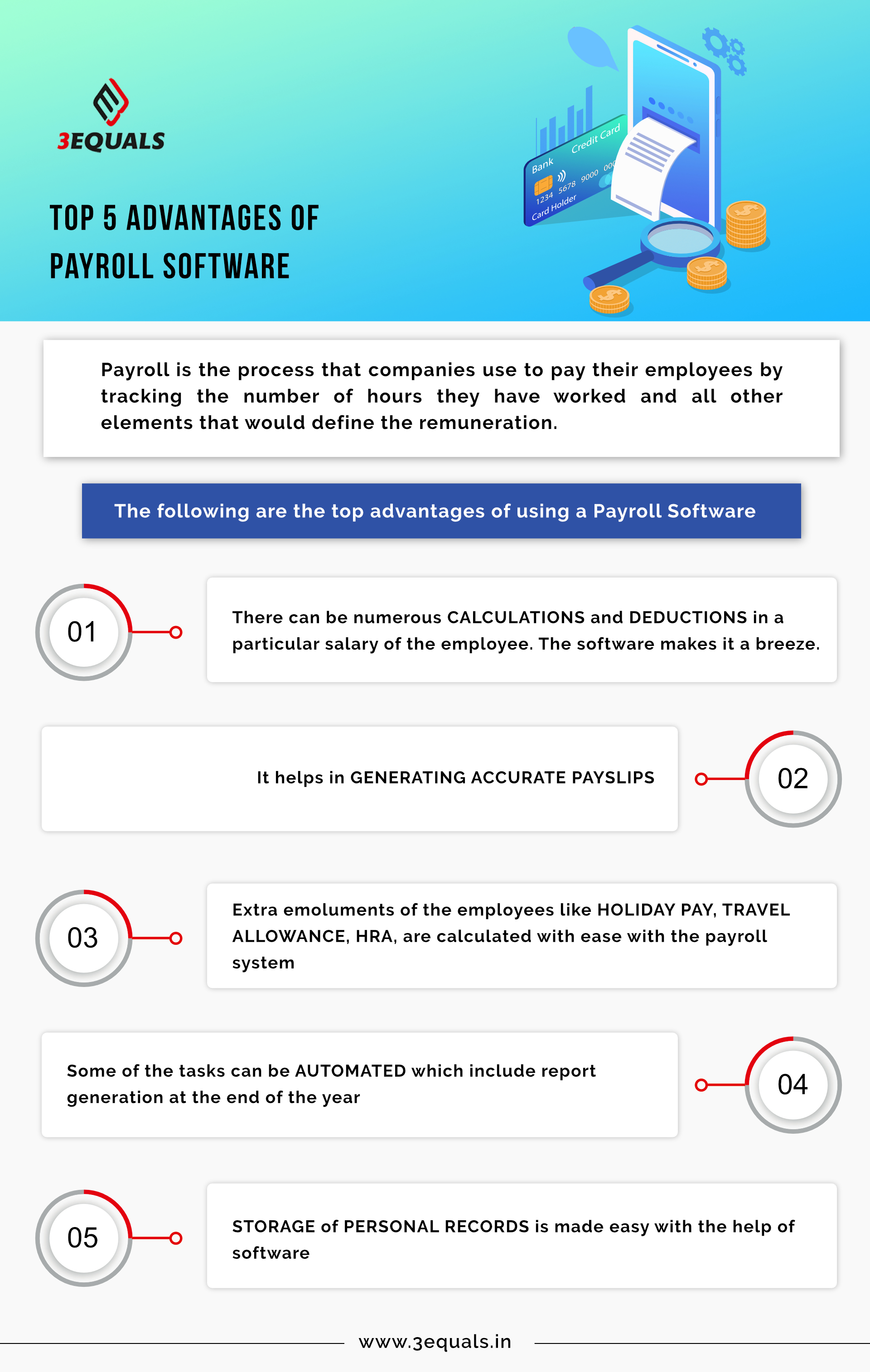 Top 5 Advantages of Payroll Software