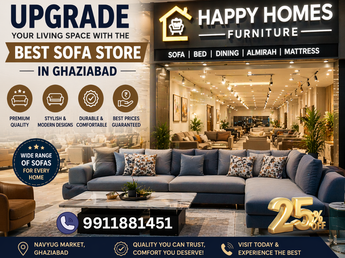Transform Your Living Space with Stylish & Comfortable Sofas in Ghaziabad