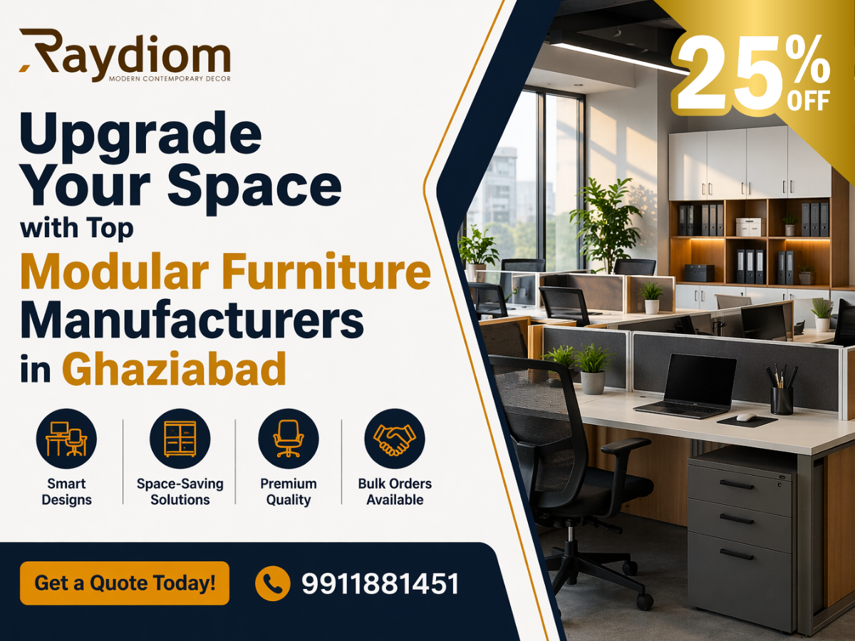 Upgrade Your Workspace with Modern Modular Furniture in Ghaziabad
