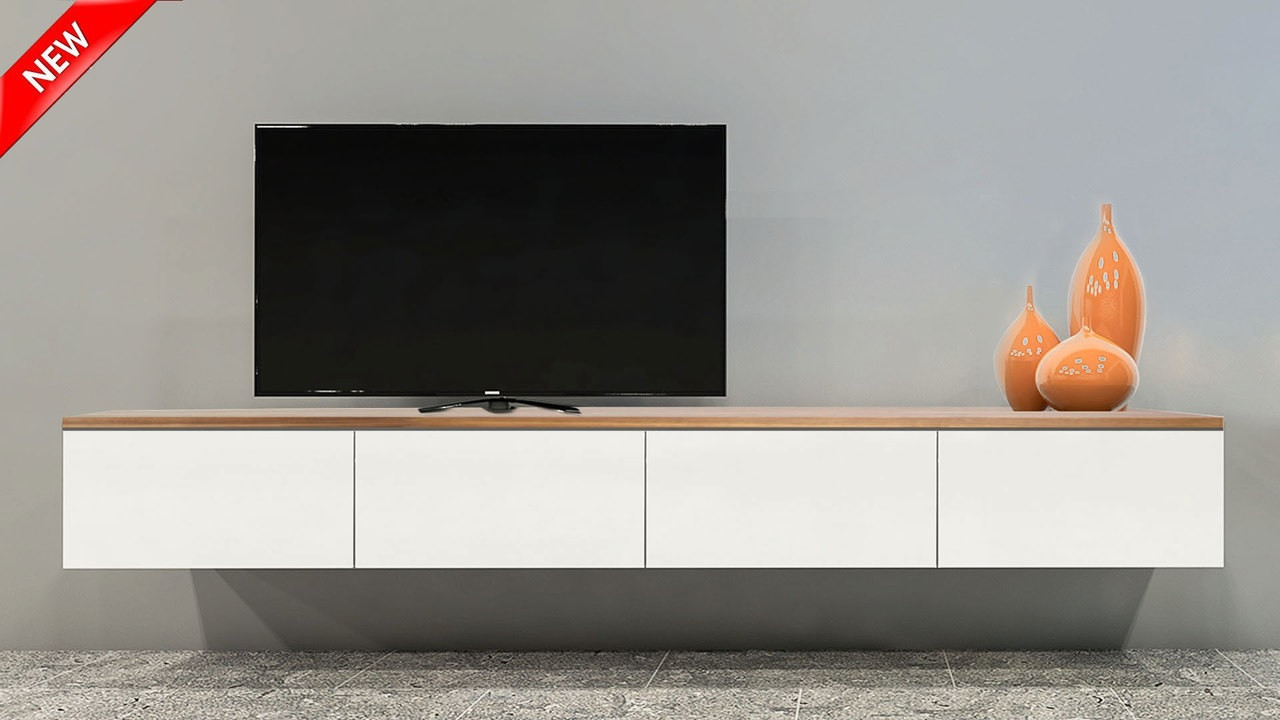 Timber Floating TV Units and Wooden TV Cabinets for Modern Homes 