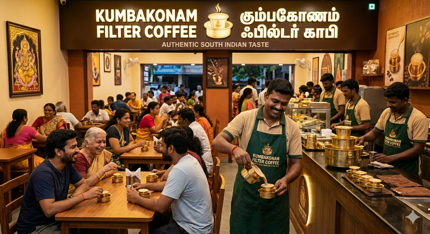 Why Kumbakonam Filter Coffee Franchise Is a Profitable Business Opportunity