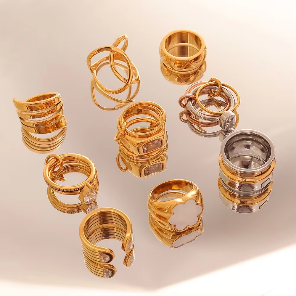 Why 18K Gold-Plated Stainless Steel Stackable Rings Are the Ultimate Everyday Jewelry Staple