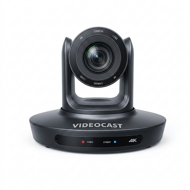VIDEOCAST VC90Pro NDI 4K PTZ 20X AI & Voice Tracking PTZ Camera
