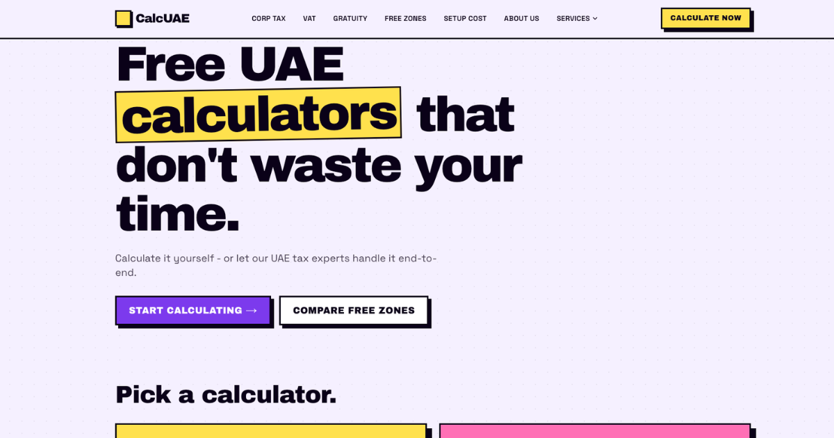 How to Calculate UAE Corporate Tax in 2026 (Free Tool)