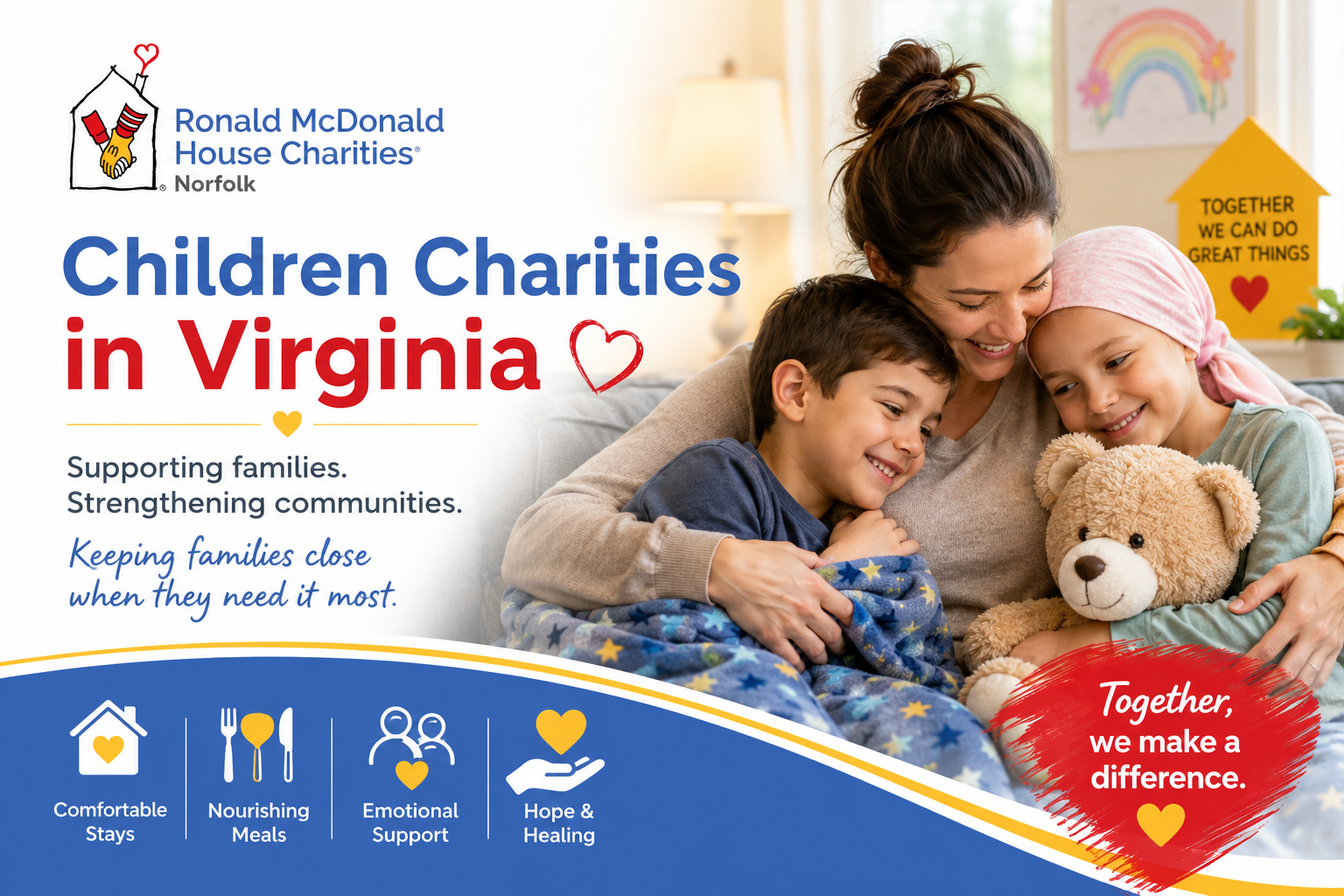 How Children Charities in Virginia Help Families Stay Strong During Medical Challenges