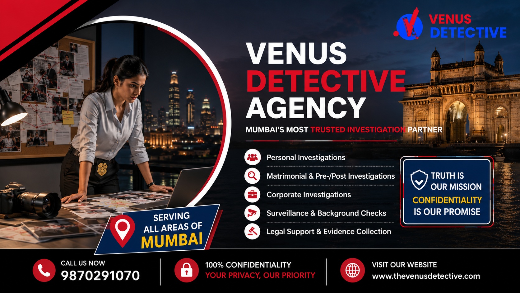 Why Is Venus the Best Detective Agency in Mumbai for Confidential Investigation Services?