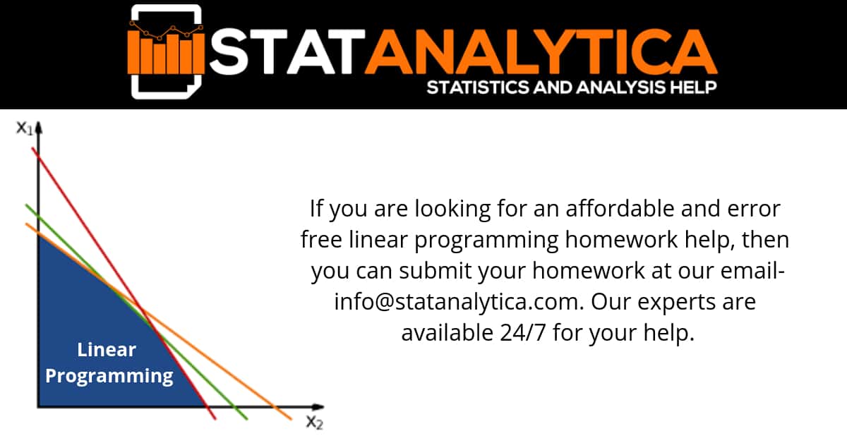 Linear Programming Assignment help By Statistics Experts