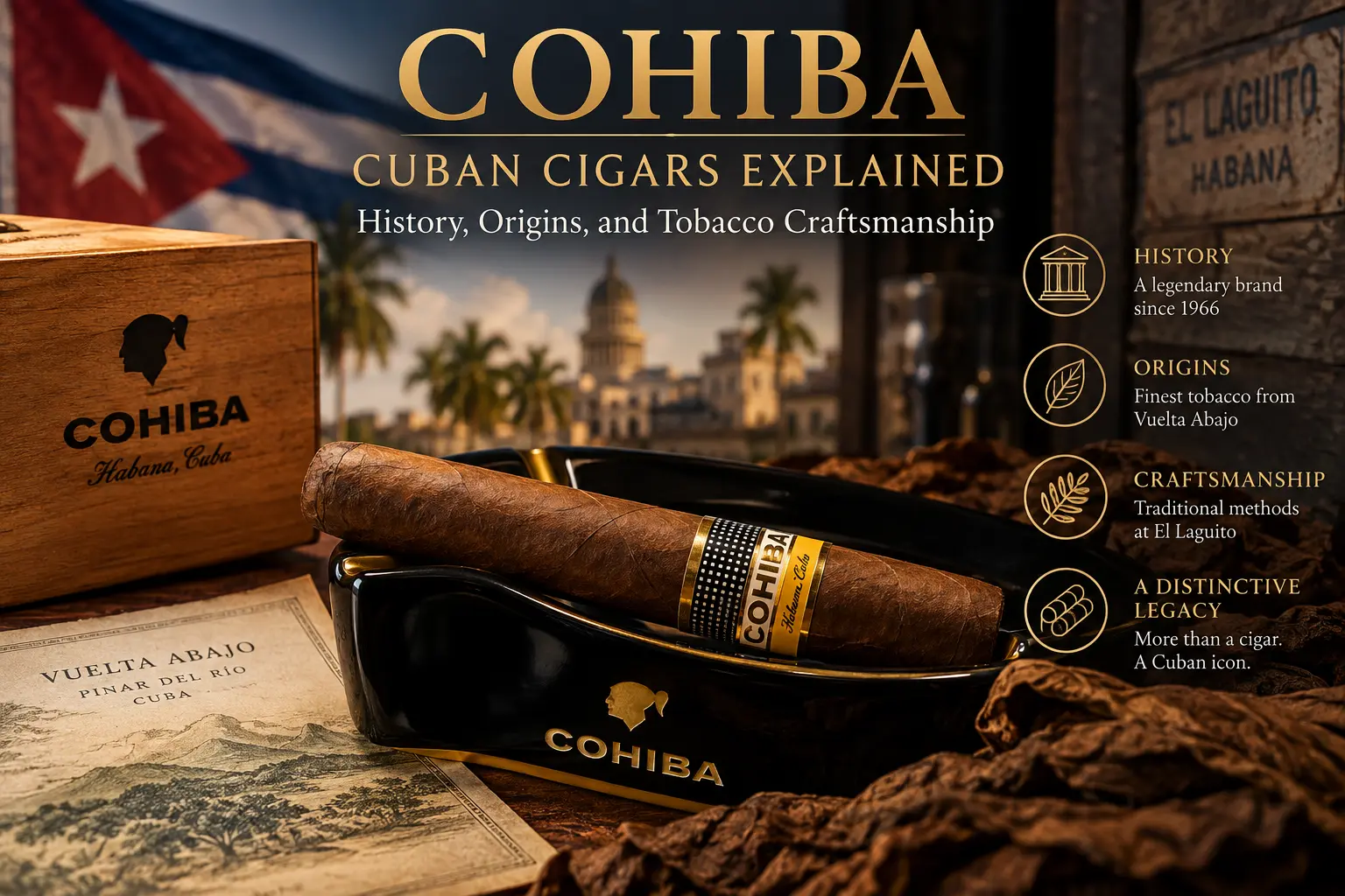 Cohiba Robusto Cigar Guide: Construction, Aroma, Smoking Time and Key Characteristics