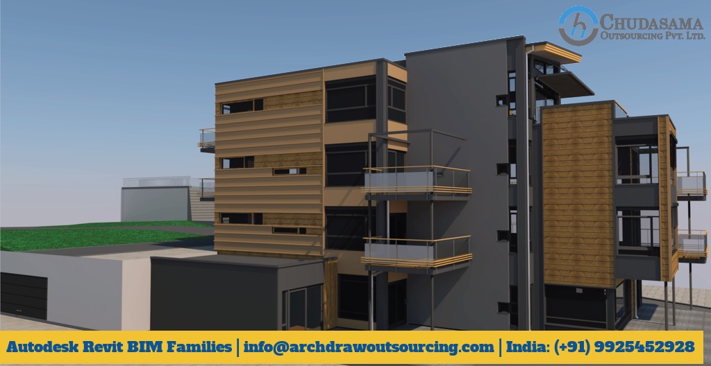 Revit Modeling Services | Autodesk Revit BIM Families | Revit Components - Archdraw Outsourcing