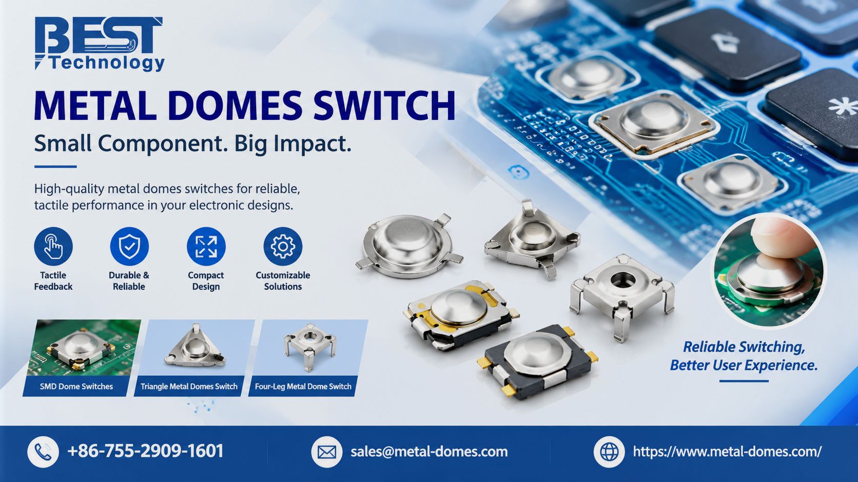 Metal Domes Switch: Types, Benefits & Selection Guide