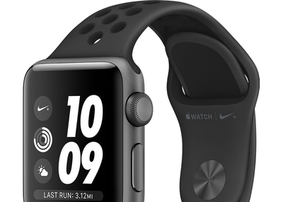 Apple Watch Nike+ Series 3 42mm Silver Case Platinum/Black Sport Band GPS