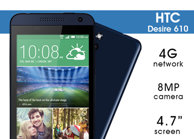 HTC Desire 610, 8GB, 4G Android Smartphone (unlocked)