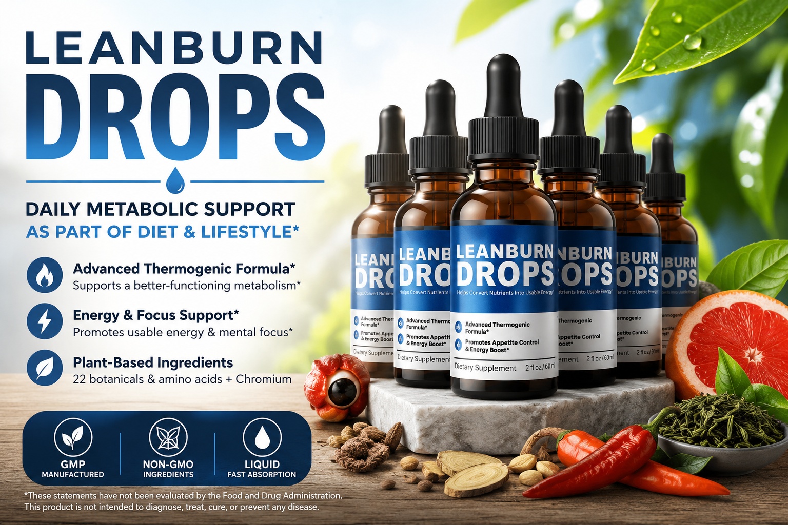 LeanBurnDrops Reviews: An In-Depth Look at Ingredients, Benefits, Pros, Cons, and Customer Feedback