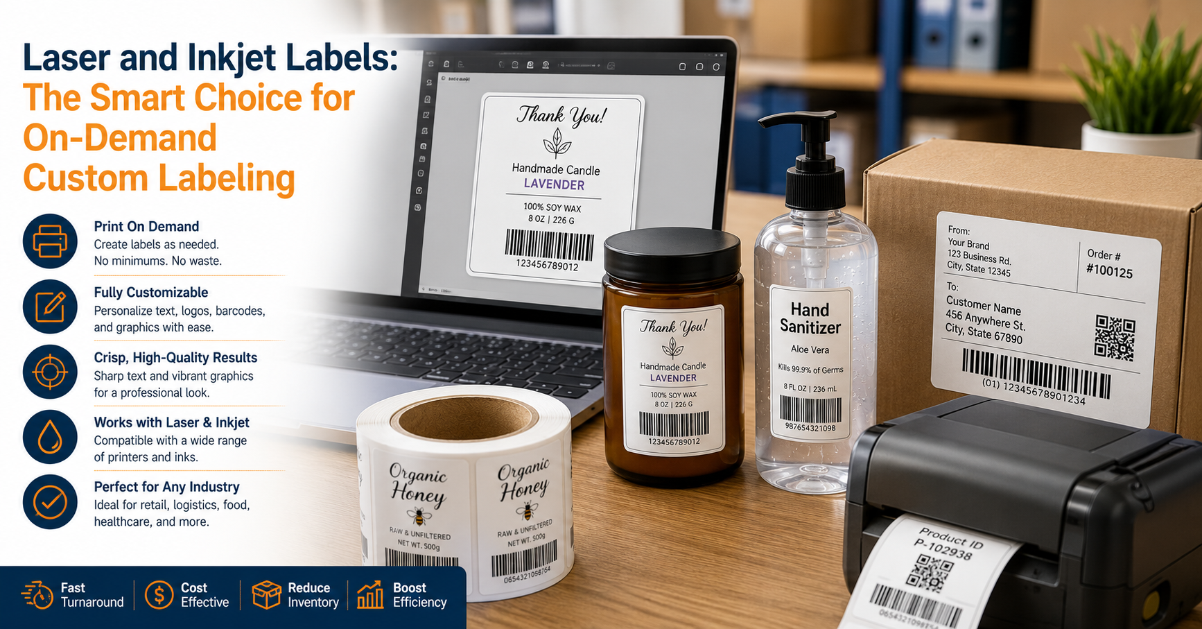 Laser and Inkjet Labels vs. Pre-Printed Labels: Which Fits On-Demand Workflows Best?