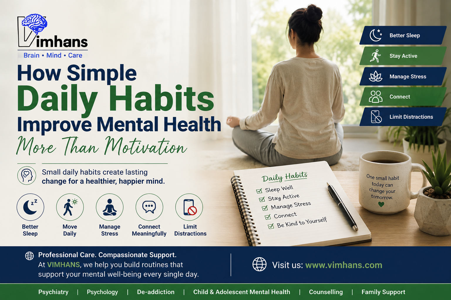 How Simple Daily Habits Improve Mental Health More Than Motivation