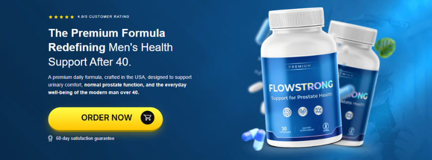 FlowStrong Men's Prostate Supplement | Daily Health Support After 40