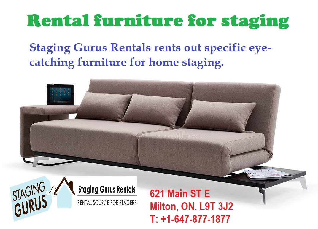 Rental furniture for staging