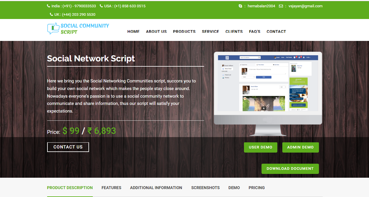 Social Network Script - Corporate Social Networking Script