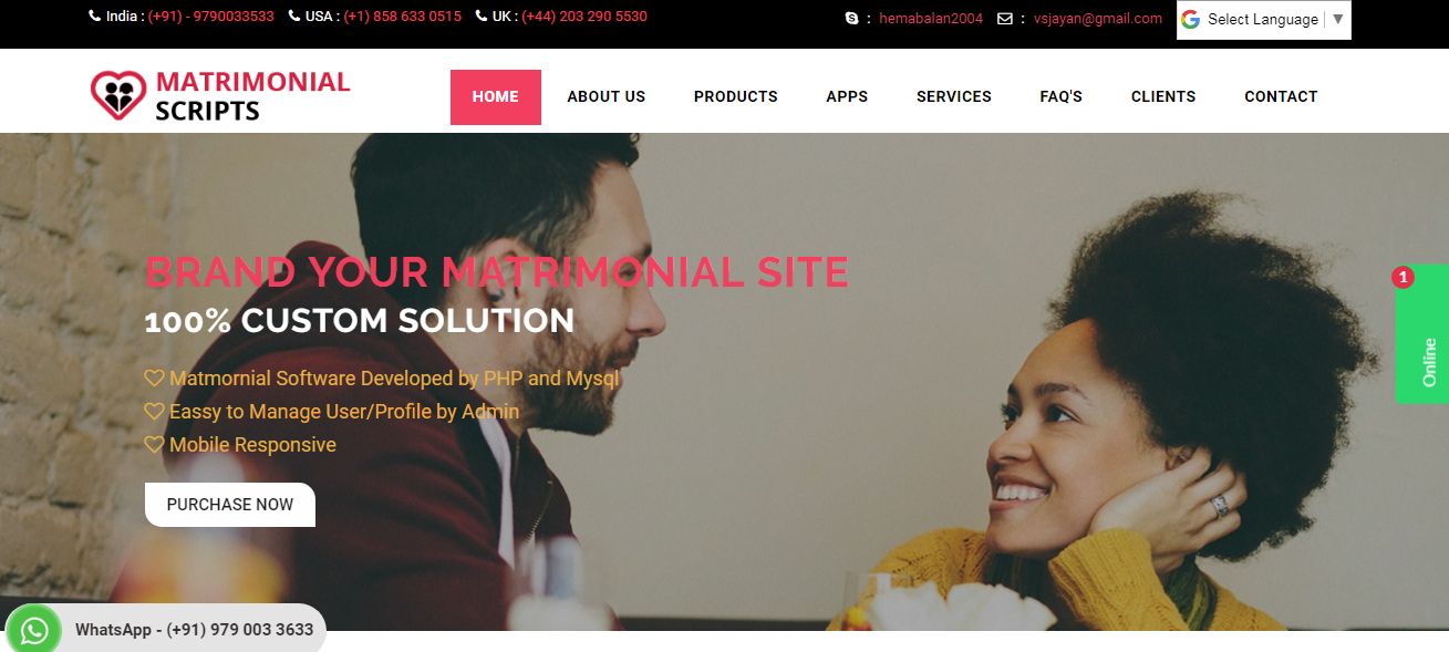 Matrimonial Software - Matrimonial Web Portal Development Company Chennai