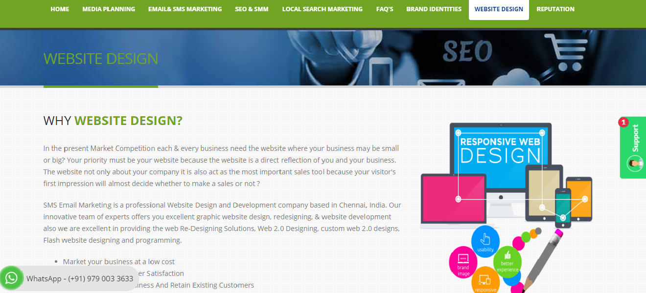 Web Design and Development Company | Professional Website Design Company | SMS Email Marketing