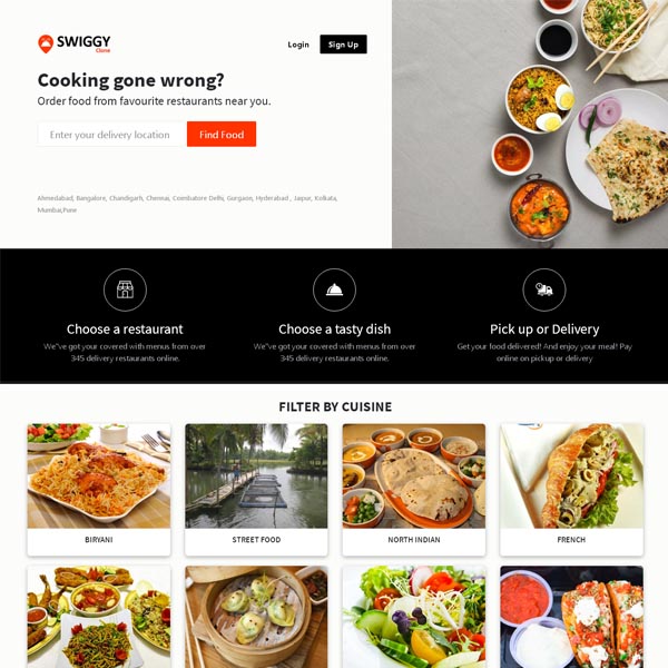 Best Custom Online Food Ordering System | Swiggy Clone Script | Delivery Software