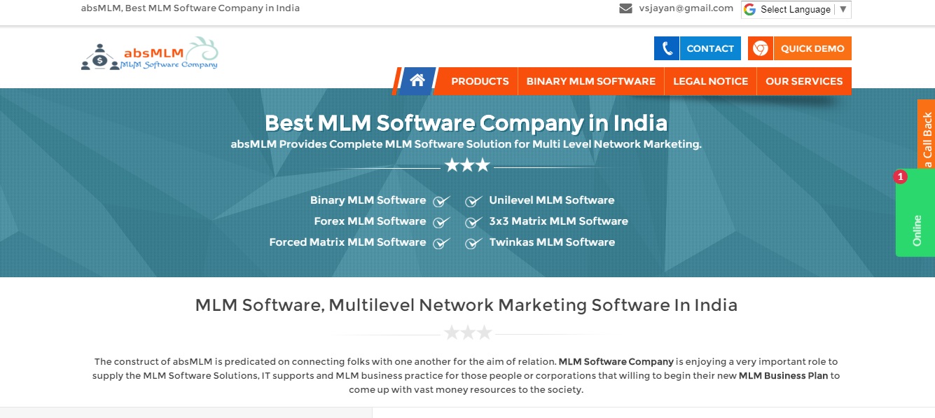 MLM Software Solutions Chennai | MLM Software Company in Tamilnadu | ABS MLM