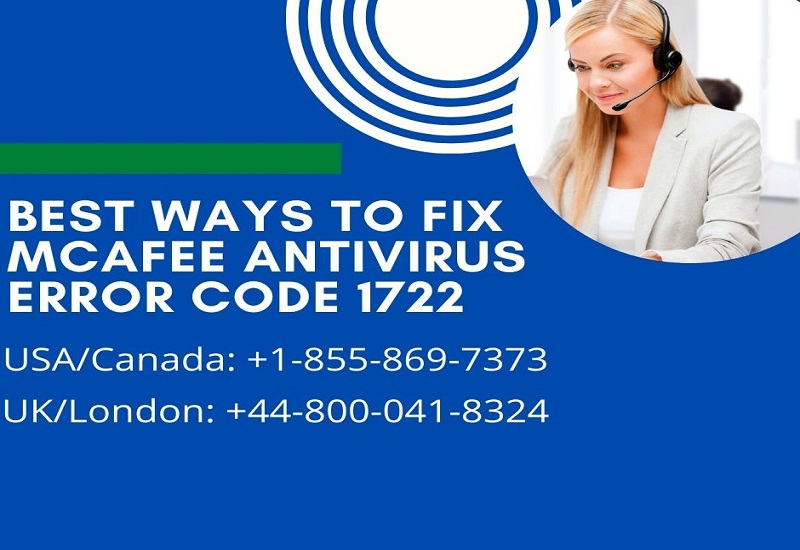 Best Ways to Fix McAfee Antivirus Error Code 1722