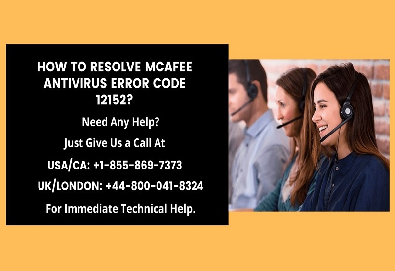 How to Resolve McAfee Antivirus Error Code 12152?