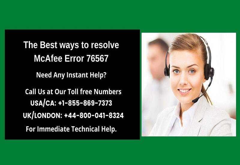 The Best ways to Resolve McAfee Error 76567