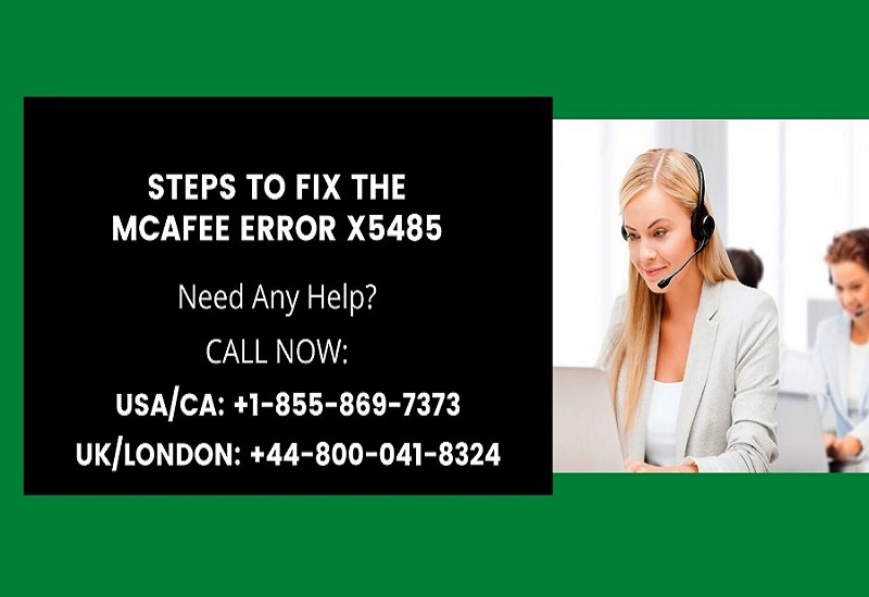 What are the Steps to Fix the McAfee Error x5485