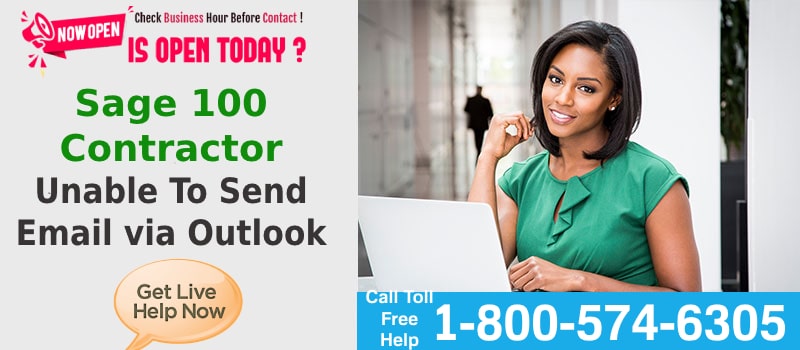 Sage 100 Contractor Won't Sending Email From Outlook