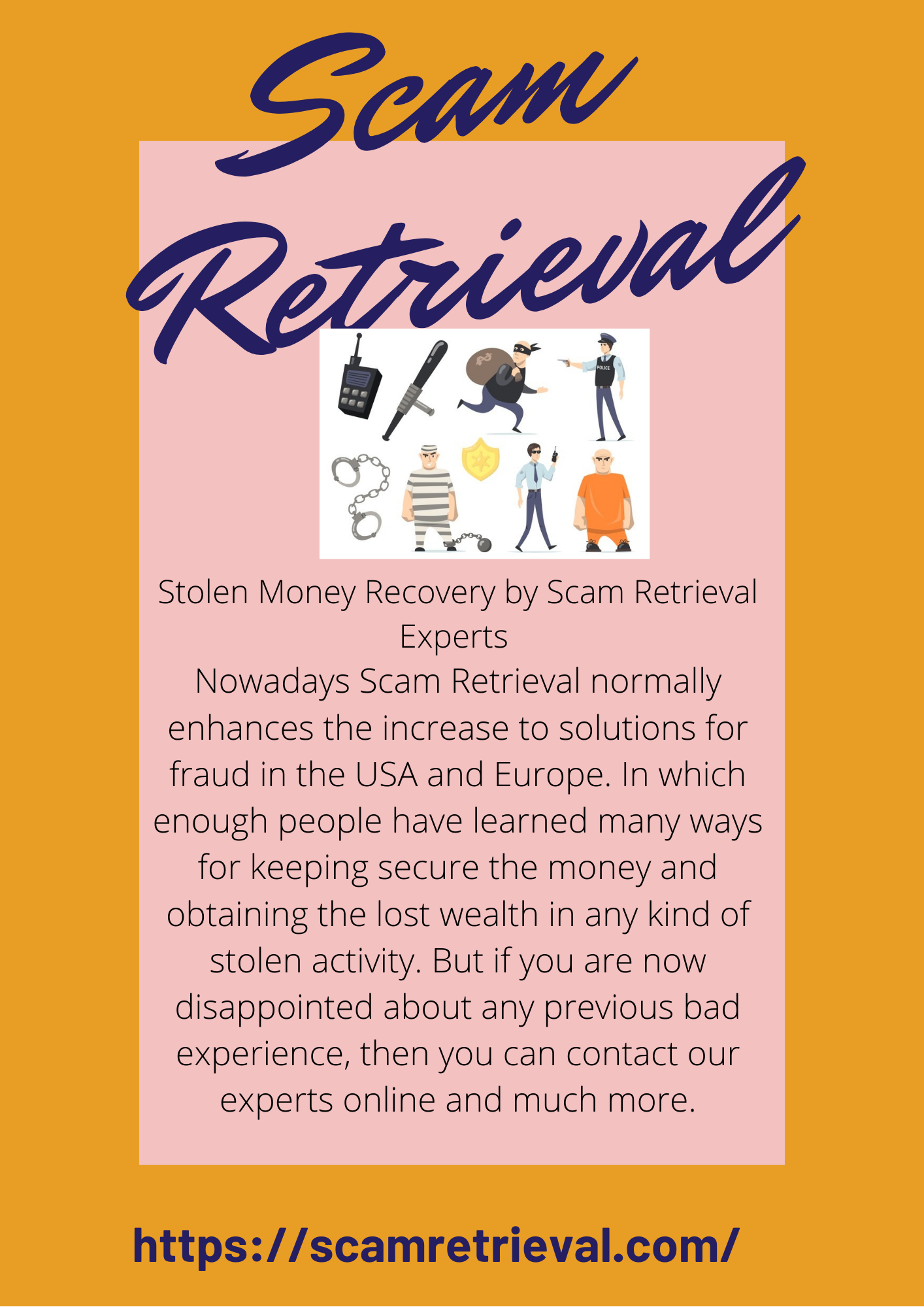 Stolen Money Recovery  by Scam Retrieval Experts