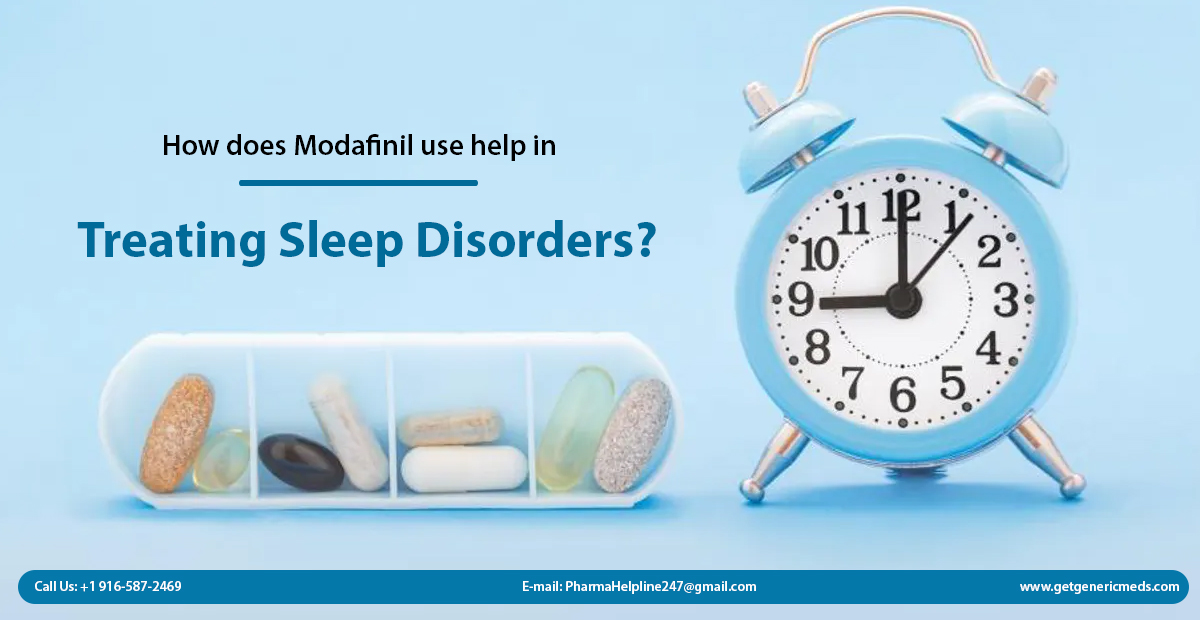 How does Modafinil use help in treating sleep disorders?