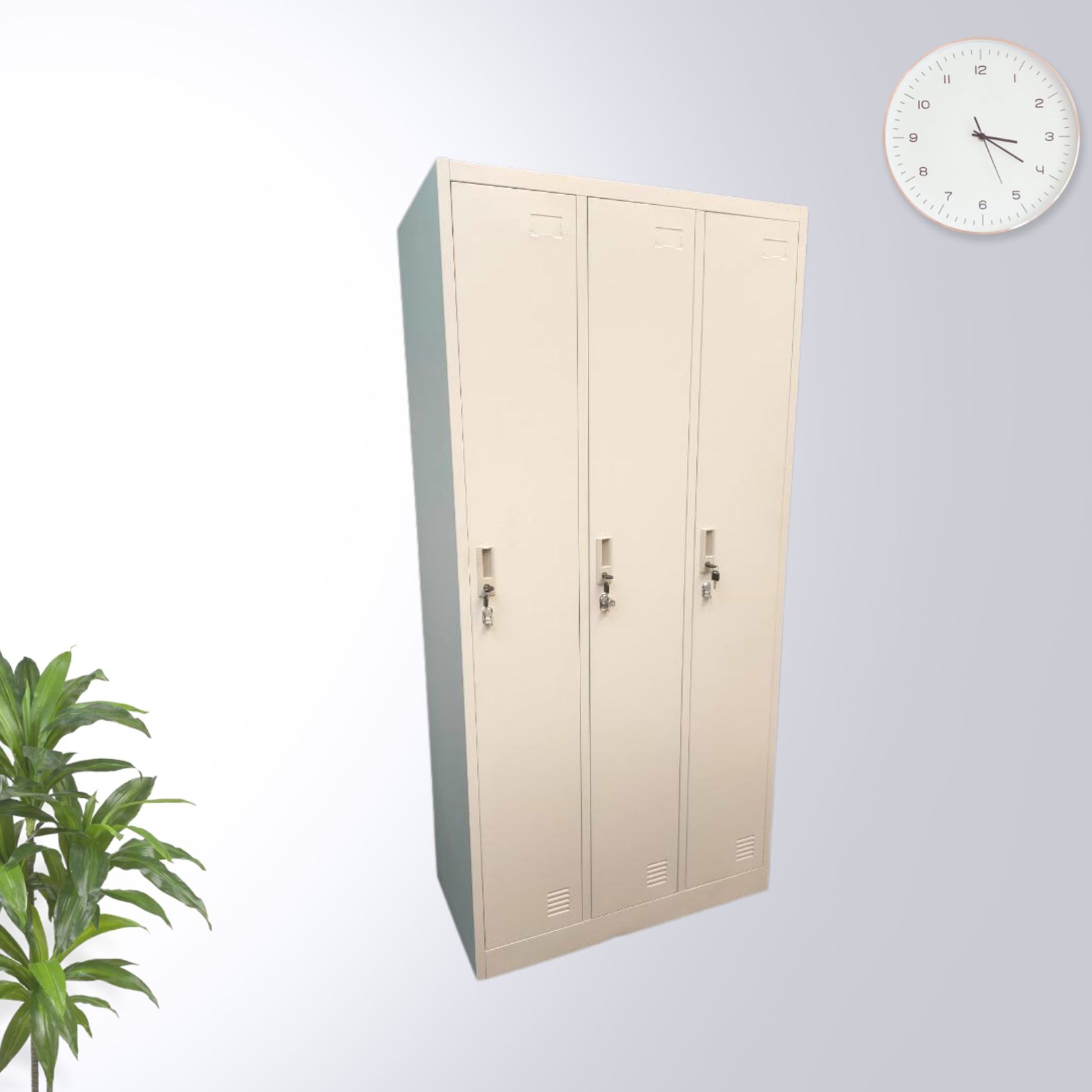 3-Door Steel Filling Lockers 
