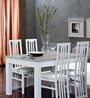 Buy Glossy Marble Dining Tables Online | Chic Paradis