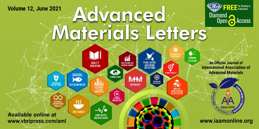 Advanced Materials Letters June, 2021 Volume 12, Issue 6