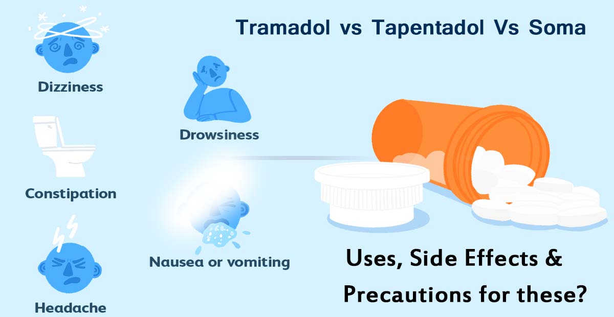 Tramadol vs Tapentadol Vs Soma: Uses, side effects & precautions for these?