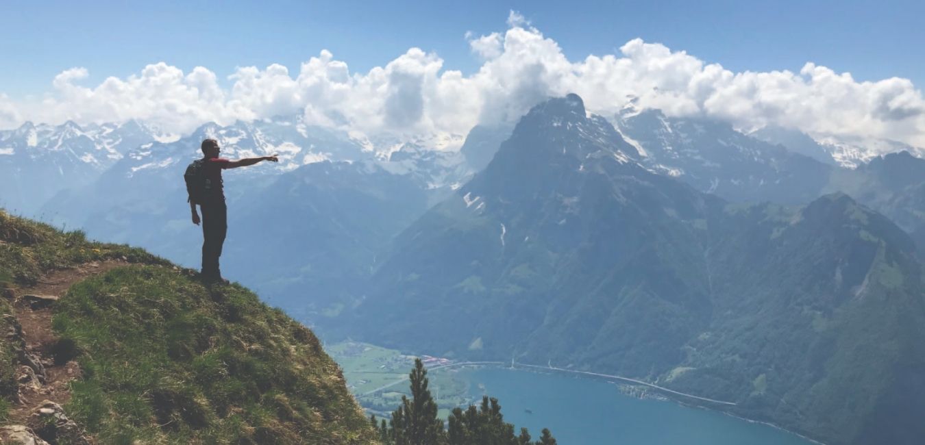 Hiking and camping in switzerland