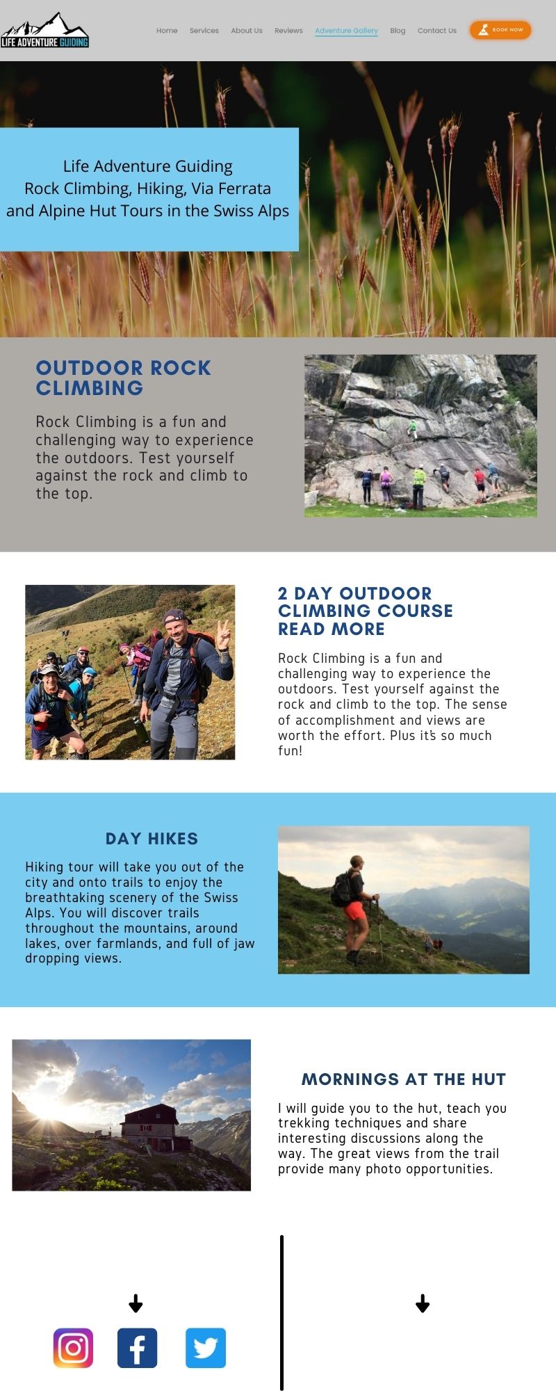 outdoor rock climbing