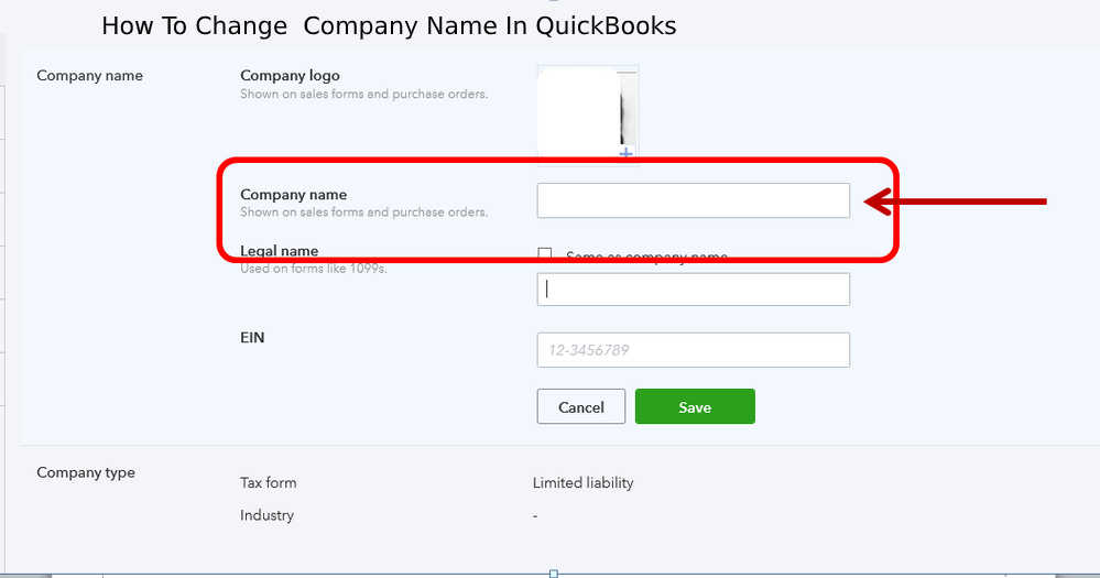 How to Rename Your Company in QuickBooks